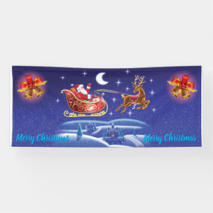 Lona Viaje en vinílico de 2,5' x 6' Navidades Banner S