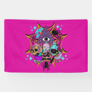 Lona Vibes de brujería y arañas