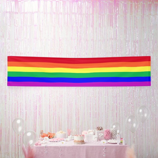 Lona Vibrant Colors LGBTQ+ Gay Pride Rainbow Stripes (Fiesta)