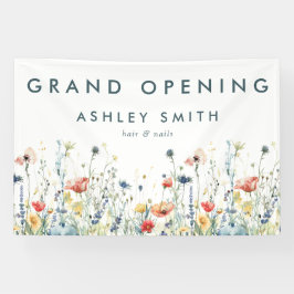 Lona Vibrante Gran Apertura de Flor Silvestre