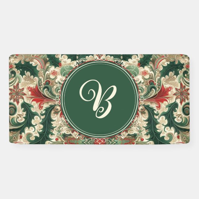 Lona Victoriano/Navidades personalizados (Horizontal)