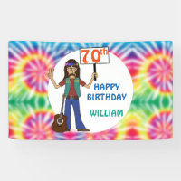 Viejo Hippie Hippy Tie Dye 70 cumpleaños 