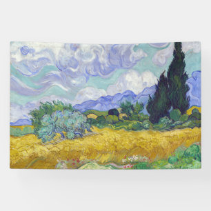 Lona Vincent Van Gogh - Campo de trigo con cipreses