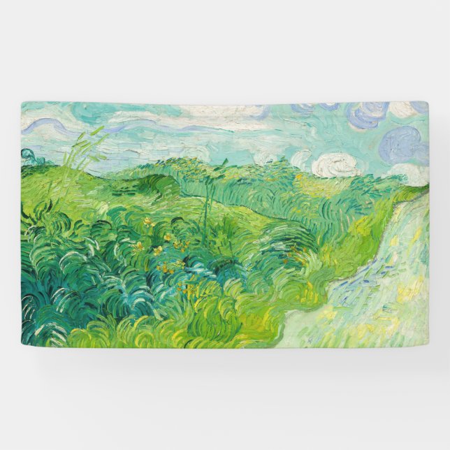 Lona Vincent van Gogh - Campo de Trigo Verde, Auvers (Horizontal)