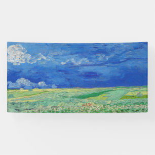 Lona Vincent van Gogh - Campos de trigo bajo nubes de t
