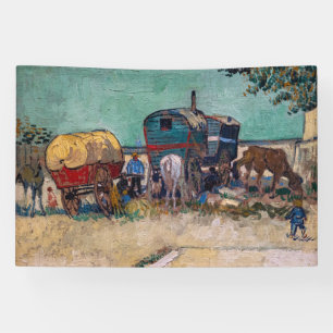 Lona Vincent Van Gogh - Caravanas, campo gitano cerca d