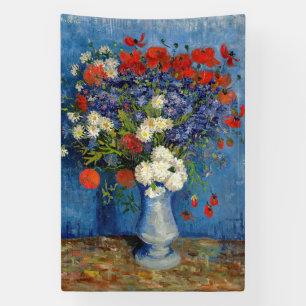 Lona Vincent van Gogh - Jarrón con acianos y amapolas