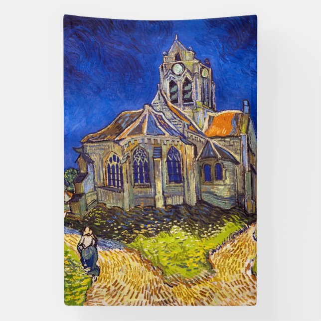 Lona Vincent van Gogh - La Iglesia de Auvers (Vertical)