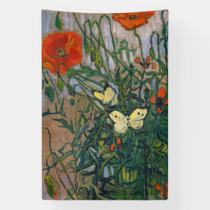 Lona Vincent van Gogh - Mariposas y Amapolas