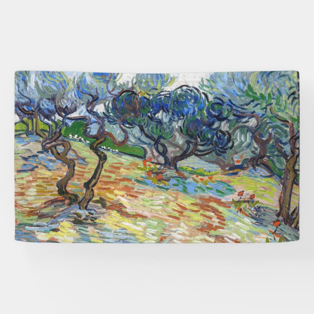 Lona Vincent van Gogh - Olivos: Cielo azul brillante (Horizontal)