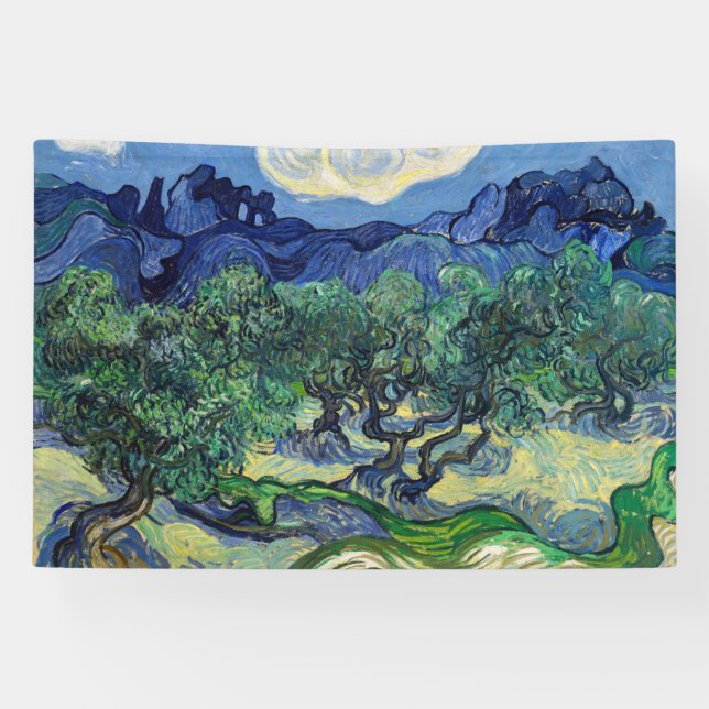 Lona Vincent van Gogh - Olivos con los Alpilles (Horizontal)