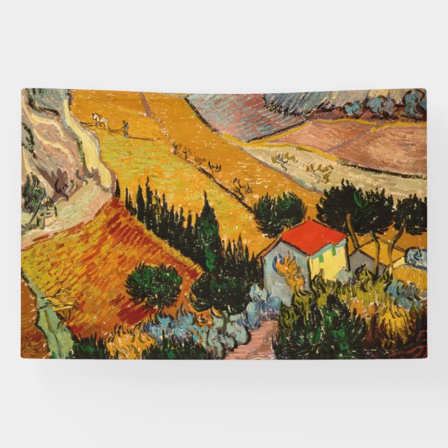 Lona Vincent van Gogh - Paisaje, Casa y Payaso (Horizontal)