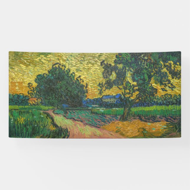 Lona Vincent van Gogh - Paisaje en Crepúsculo (Horizontal)