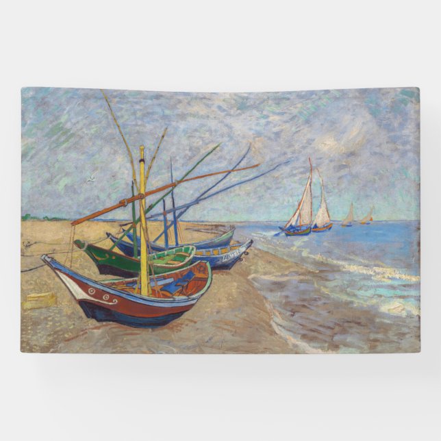 Lona Vincent van Gogh - Pescadores en la playa (Horizontal)