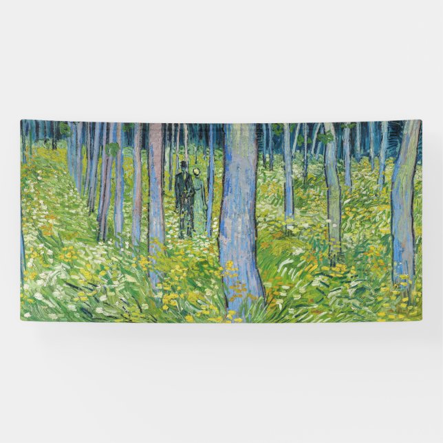 Lona Vincent van Gogh - Sotobosque con dos figuras (Horizontal)