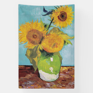 Lona Vincent Van Gogh - Tres girasoles en una caja