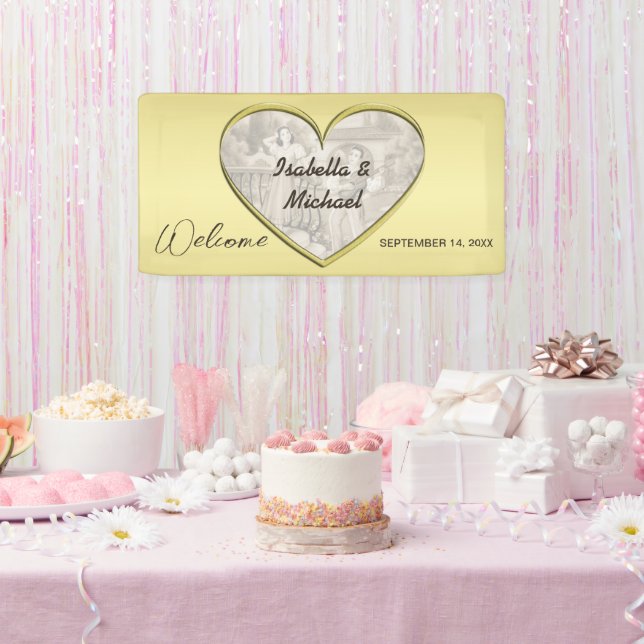 Lona Viñeta Romance, hombre y mujer, oro (Fiesta)