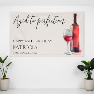 Lona Vino Tinto Envejecido a la Perfección Cumpleaños 6