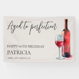 Lona Vino Tinto Envejecido a la Perfección Cumpleaños 6