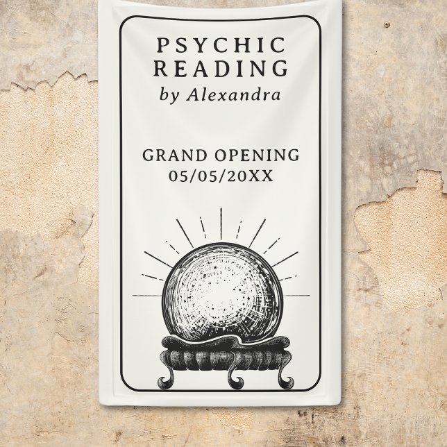 Lona Vintage Crystal Ball Psychic Medium (Vintage Crystal Ball Psychic Medium Banner)