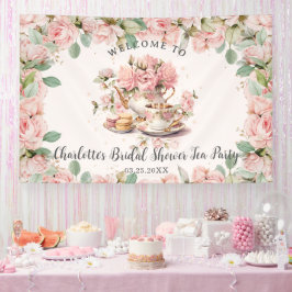 Lona Vintage Floral Rosa Alta Tea Bridal Baby Shower