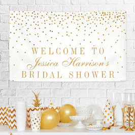 Lona Vintage Glam Gold Confetti Bridal Shower