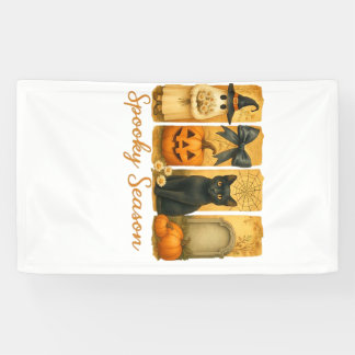 Lona Vintage Halloween temporada espeluznante, fantasma