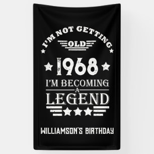 Lona Vintage personalizado 55 regalos de cumpleaños bla