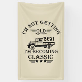 Lona Vintage personalizado de 75 años