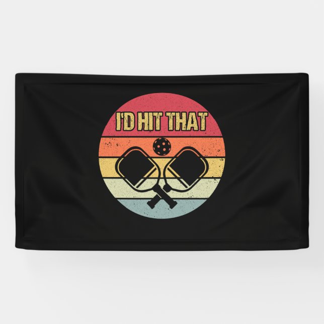 Lona Vintage Pickleball Player I'd Hit That Retro (Horizontal)