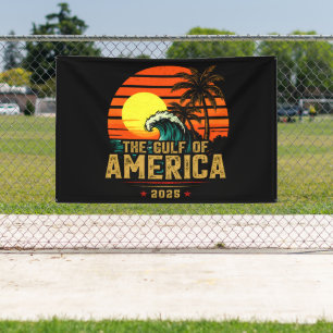 Lona Vintage retro 2025 del Golfo de Estados Unidos