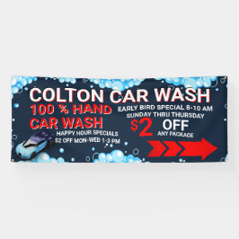 Lona Visible tráfico comercial de lavado de coches de g