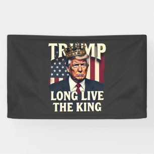 Lona Viva el Rey Pro Trump Patriótico