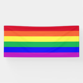 Lona Vivid Vibrant Colors LGBTQ Classic Rainbow Stripes