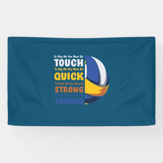 Lona Voleibol | Debes Ser Fuerte (Horizontal)