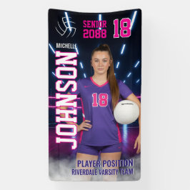 Lona Volleyball Player Senior Night Customized Photo