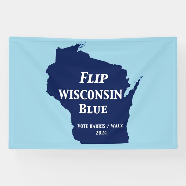 Lona Voltear Wisconsin Blue en 2024 (Horizontal)