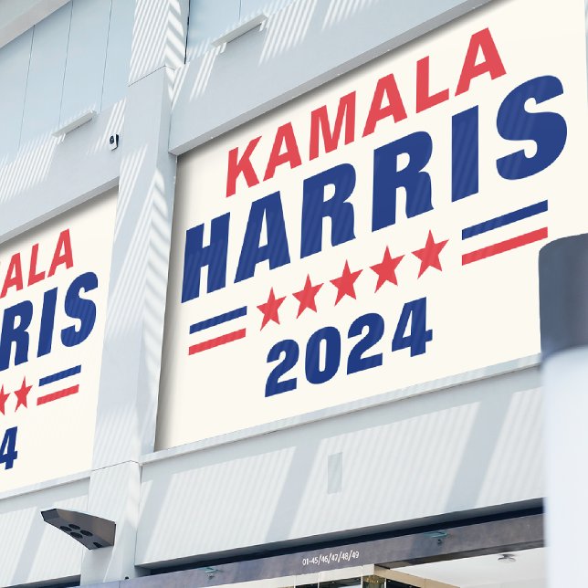 Lona Votación Kamala Harris 2024 Rótulo de banner elect (Subido por el creador)