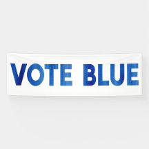 Votar azul negrita acuarela texto político