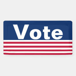 Lona Votar blanco rojo patriótico y azul