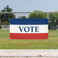 VOTAR franjas rojas blanca y azul
