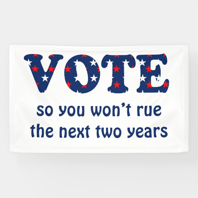 Lona Votar o usar el cartel electoral (Horizontal)
