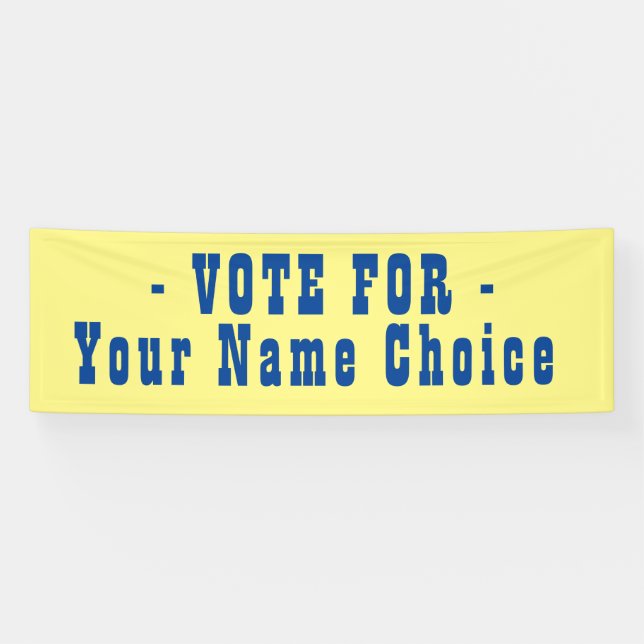 Lona Votar por candidato electoral (Horizontal)