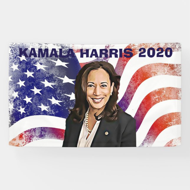 Lona Votar por Kamala Harris para las elecciones presid (Horizontal)