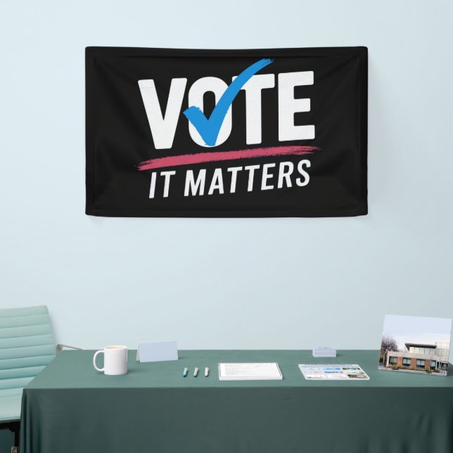 Lona Votar por las elecciones de 2024 (Feria)