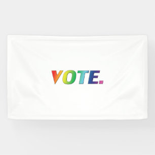 Lona "Vote" Orgullo lgbtq lgbt bandera arcoíris colore