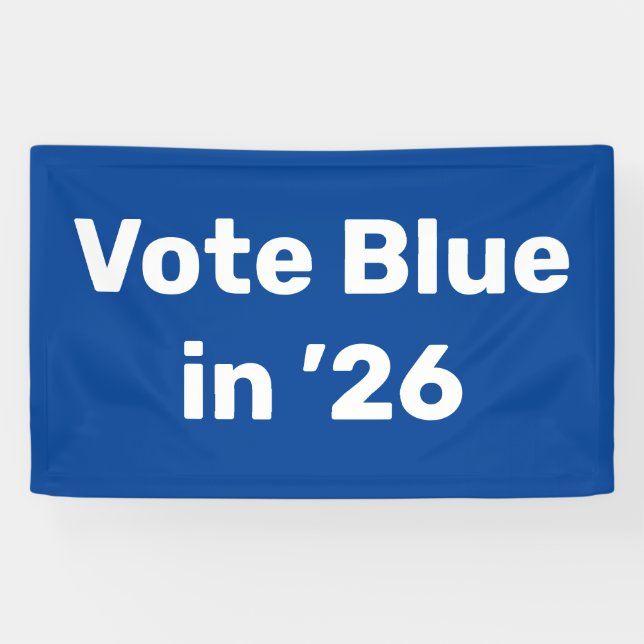 Lona Voto azul en 2026 (Horizontal)