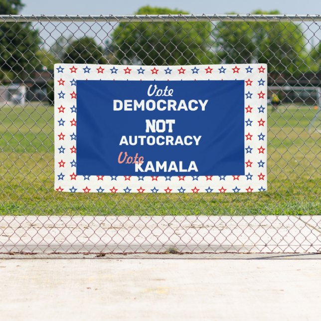 Lona Voto por la democracia Kamala (In situ)