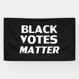 Lona Votos negros importan - negro blanco