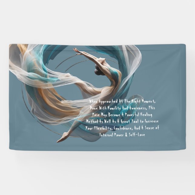 Lona Vuelo aéreo Aire Yoga Instructor Pilates Fitness (Horizontal)